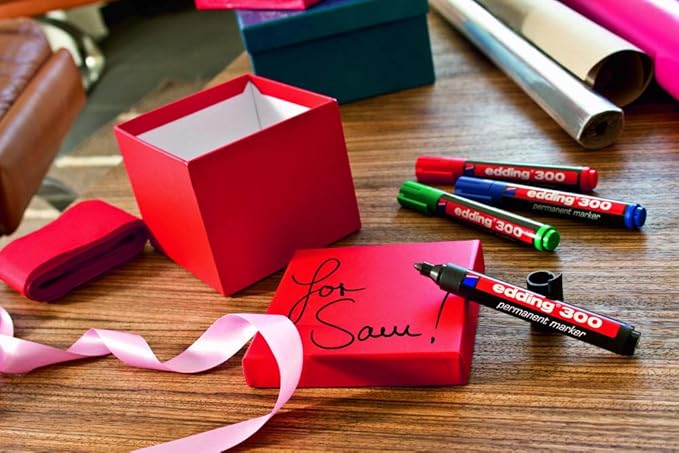 edding 300 permanent marker set of 4